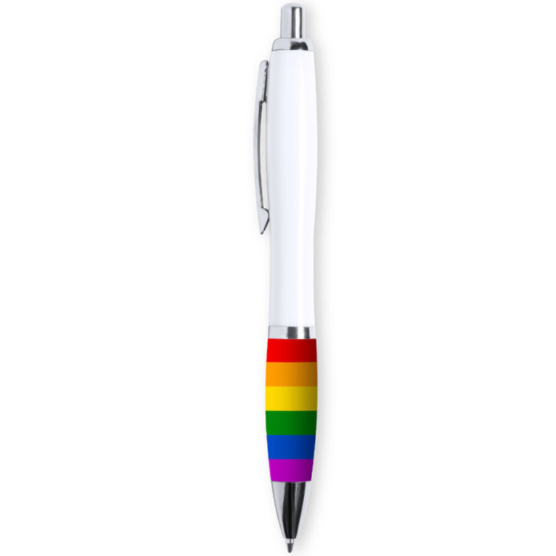Stylo Bille Drapeau LGBT Pride Blanc Accessoire Fierté - Pride