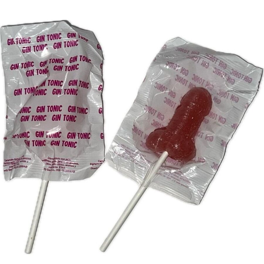 Sucette Forme Pénis 3 Arômes Fraise Cannabis Cola Cadeau Gag - Diablo Goloso