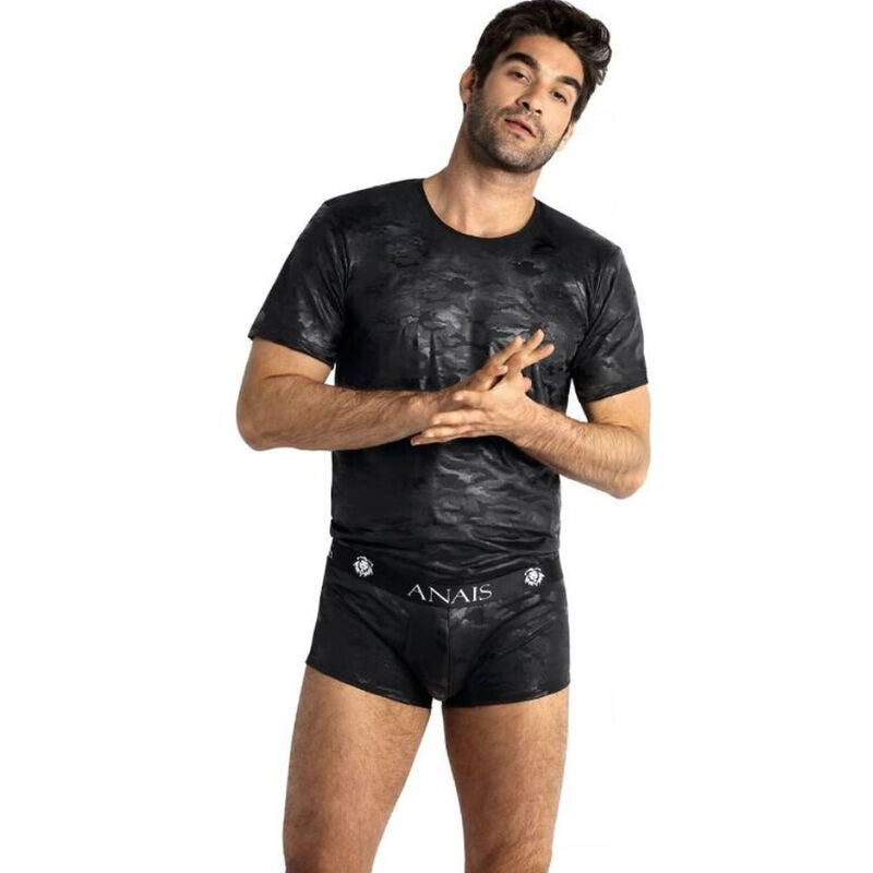 T-Shirt Sexy Électro Homme Maille Filet Décolleté 4 Tailles - Anais Men