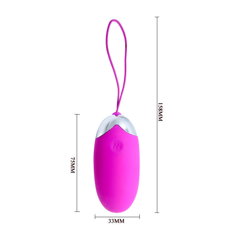 Œuf Vibrant Berger Télécommande Sans Fil 12 Vibrations Rechargeable - Pretty Love