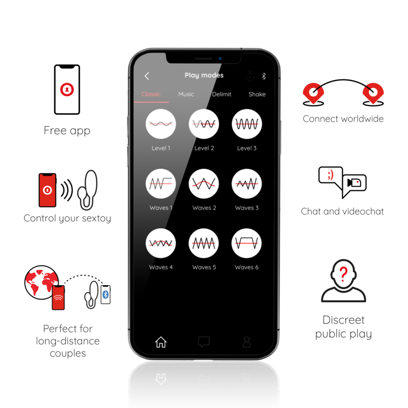 Œuf Vibrant Connecté Denver Application Gratuite 7 cm - Oninder