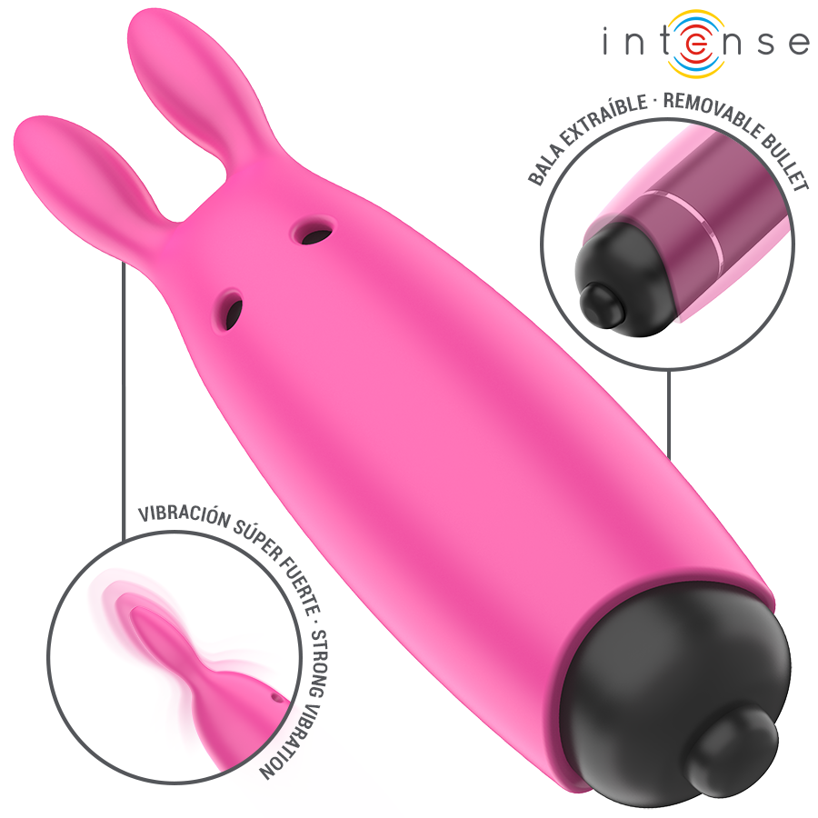 Œuf Vibrant Hopper Compact Forme Lapin Étanche IPX6 - Intense