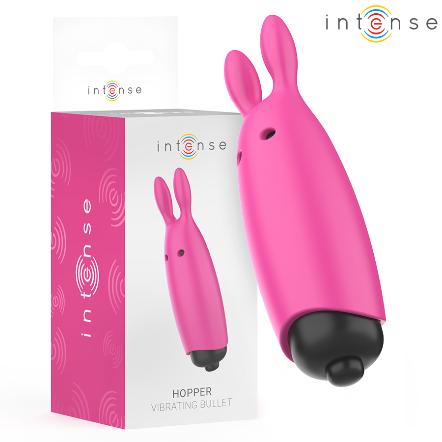 Œuf Vibrant Hopper Compact Forme Lapin Étanche IPX6 - Intense