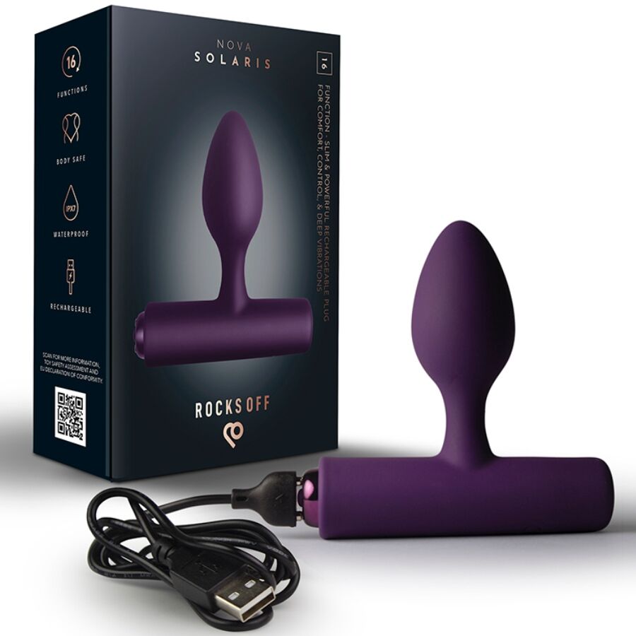 Vibromasseur Baguette Compact 16 Fonctions Rechargeable Pointe de Précision - Rocks-Off