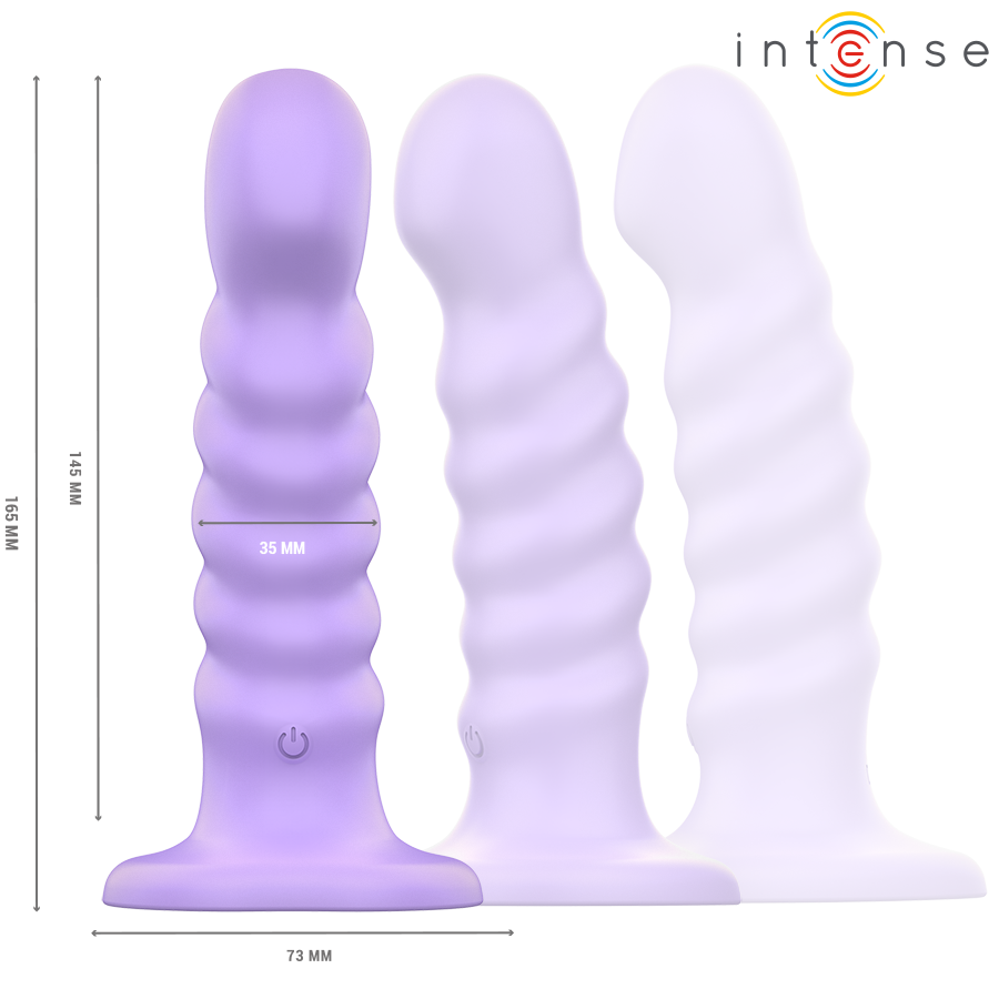 Vibromasseur Brenda Design Spirale 10 Vibrations Ventouse Télécommande - Intense