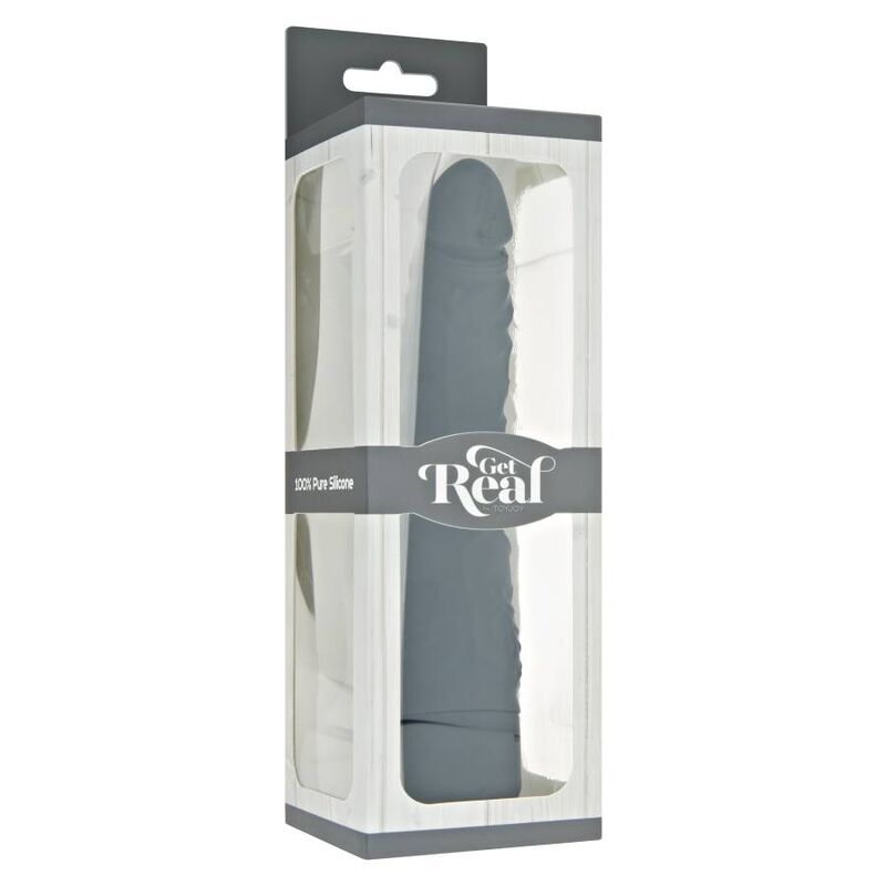 Vibromasseur Classic Slim Fin et Courbé - Multivitesse Silicone - Get Real