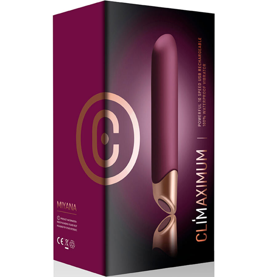 Vibromasseur Classique Miyana Pointe Conique 10 Vibrations IPX7 - Climaximum