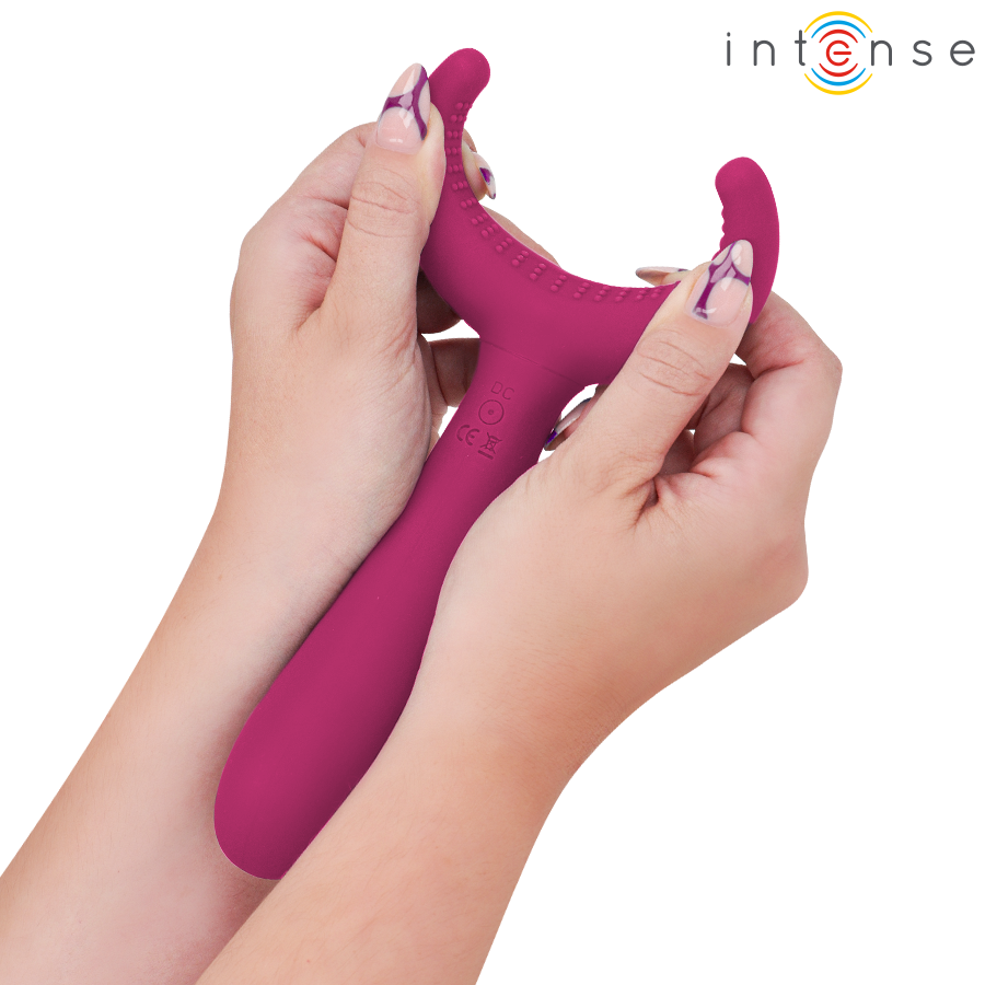 Vibromasseur Couple Inclusif Rowan 10 Modes Flexible Rechargeable - Intense