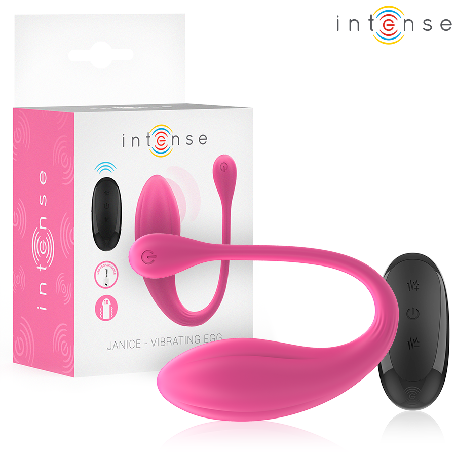 Vibromasseur Couple Janice Forme U Double Stimulation 10 Modes Télécommande - Intense