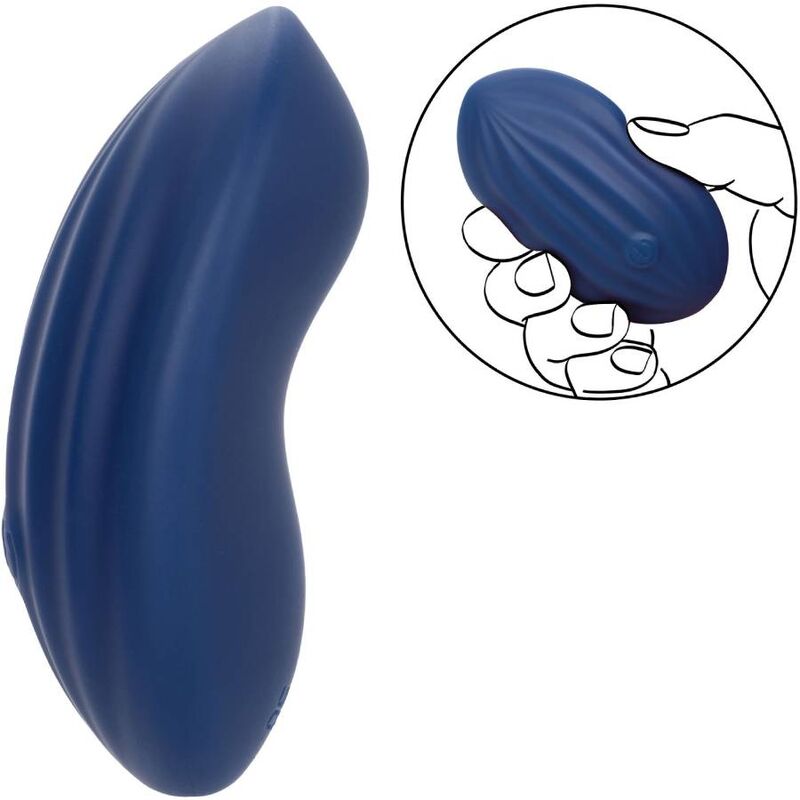 Vibromasseur Curve Cashmere Velours Striée 10 Vibrations IPX7 - CalExotics
