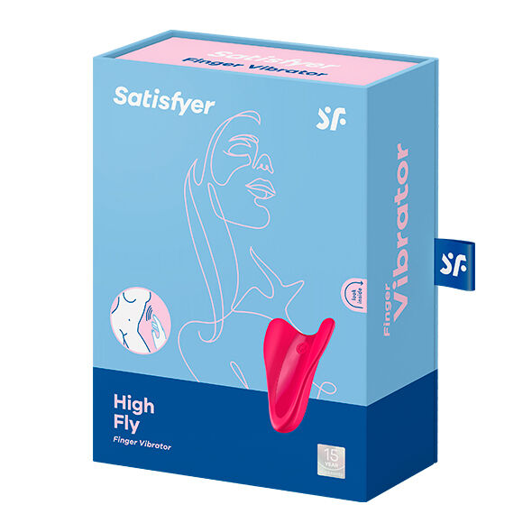 Vibromasseur de Doigt High Fly Double Moteur IPX7 Fuchsia - Satisfyer