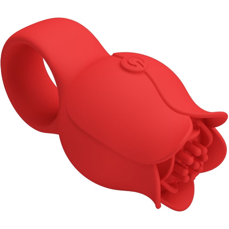 Vibromasseur Doigt Jae Rose Silicone 10 Vibrations Rechargeable - Pretty Love