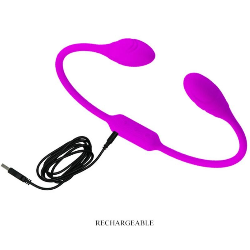 Vibromasseur Double Flexible Dream Lover Whip 12 Modes Rechargeable - Pretty Love