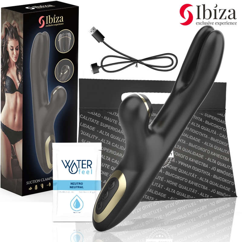 Vibromasseur Double Stimulation Point G et Clitoris Étanche Rechargeable - Ibiza
