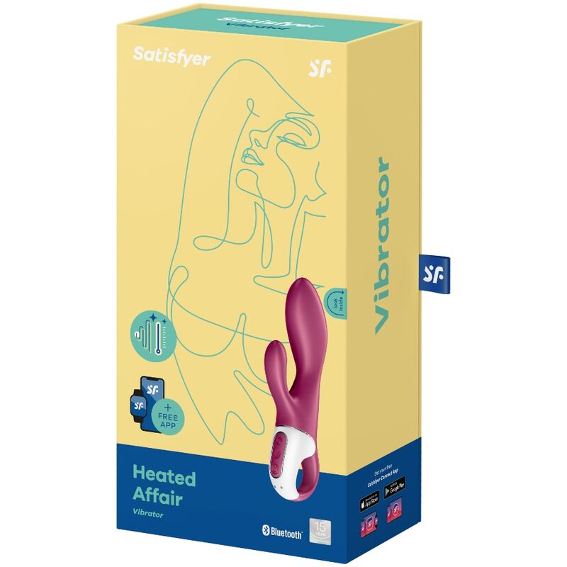 Vibromasseur Point G Chauffant Heated Affair Connecté 2 Moteurs IPX7 - Satisfyer