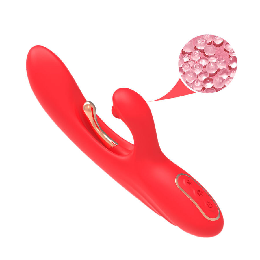Vibromasseur Point G Langue Oscillante 9 Modes Rechargeable Rouge - Armony