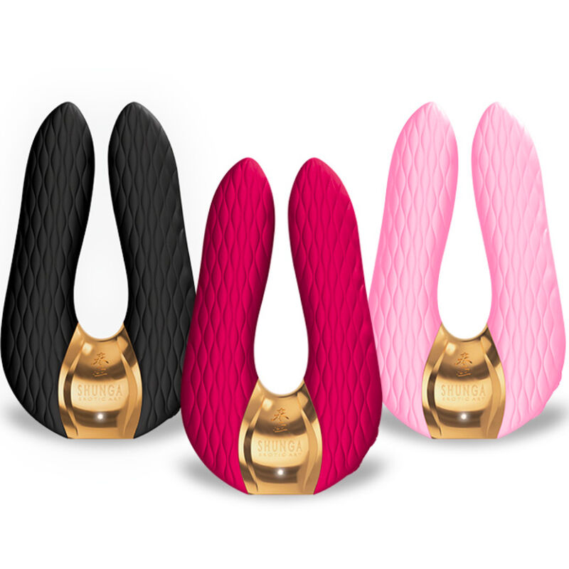 Vibromasseur Polyvalent Aiko Silicone Rechargeable Étanche 3 Coloris - Shunga