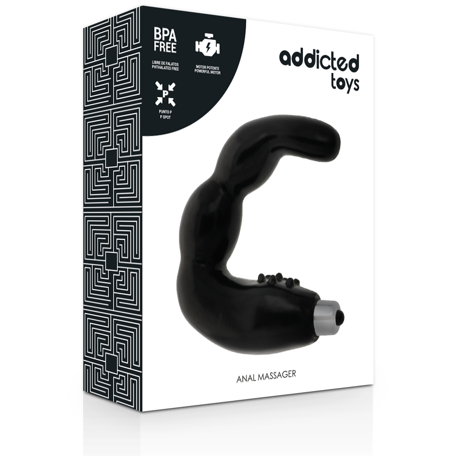 Vibromasseur Prostatique Anal Stimulation Périnée TPR Vibrant - Addicted Toys