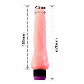Vibromasseur Réaliste 19,5 cm Veines Détaillées Multi-Vitesses - Baile