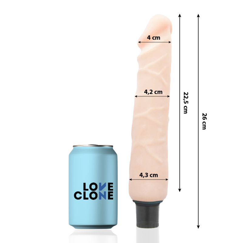 Vibromasseur Réaliste Autolubrifiant Jansen 26 cm Submersible - Loveclone