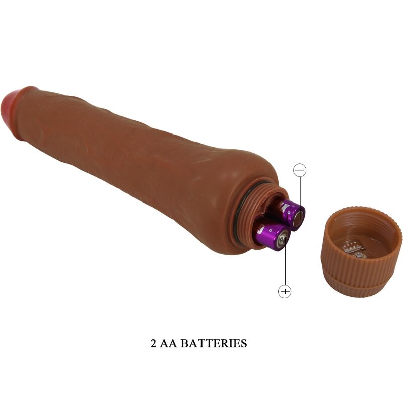 Vibromasseur Réaliste Dryade 25 cm Tige Veinée Ventouse - Baile