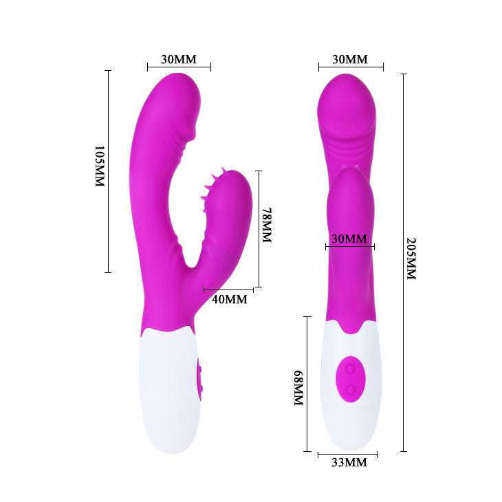 Vibromasseur Rabbit Andr Double Stimulation 7 Modes Silicone - Pretty Love