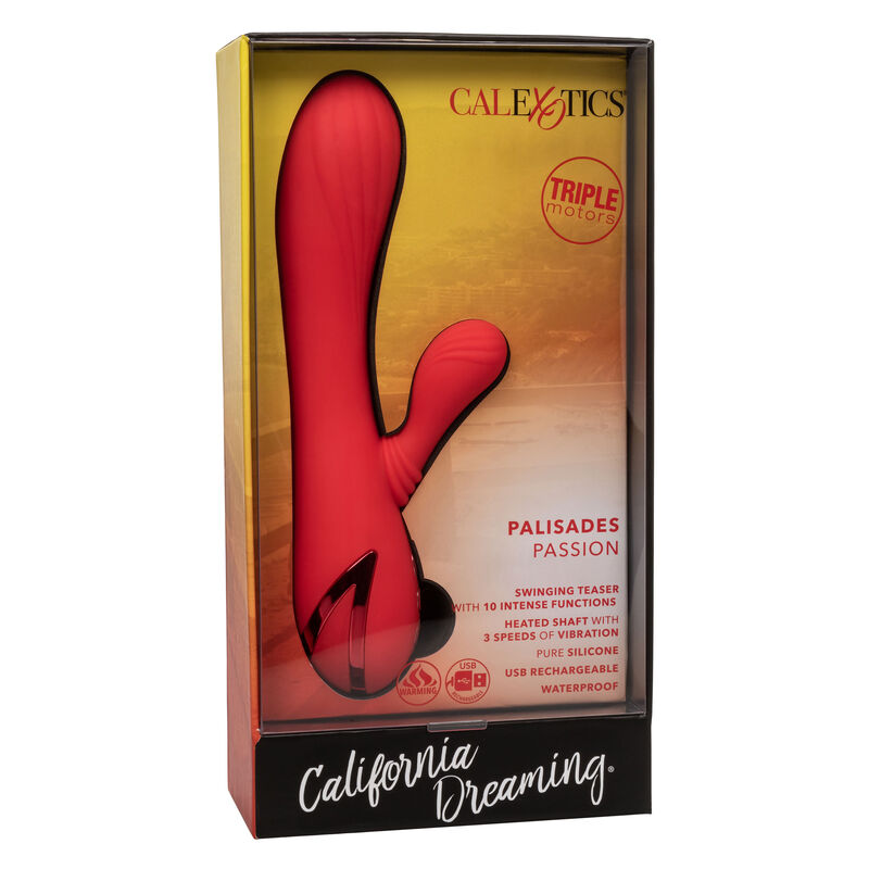 Vibromasseur Rabbit Chauffant Palisades Passion Teaser Oscillant - CalExotics