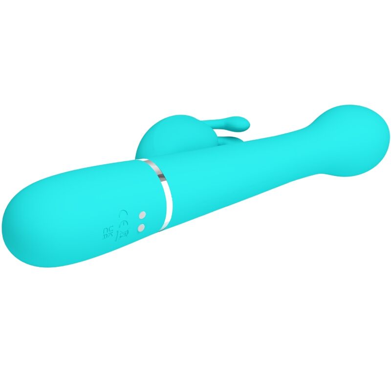 Vibromasseur Rabbit Dejon 3-en-1 Rotation Perles Rechargeable - Pretty Love