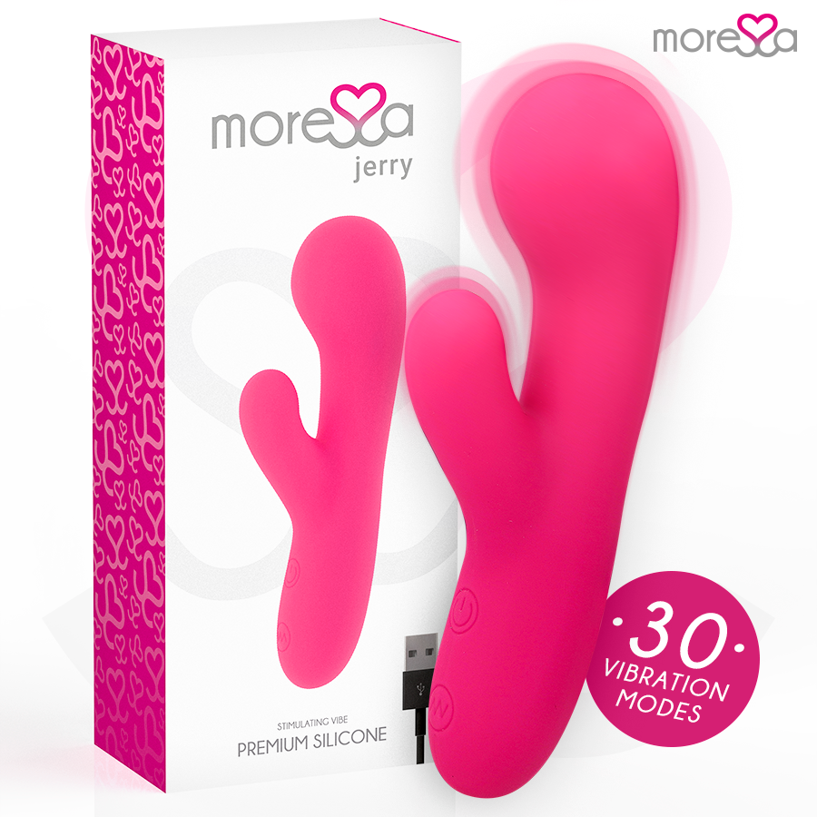 Vibromasseur Rabbit Jerry Double Moteur 30 Modes Rechargeable - Moressa