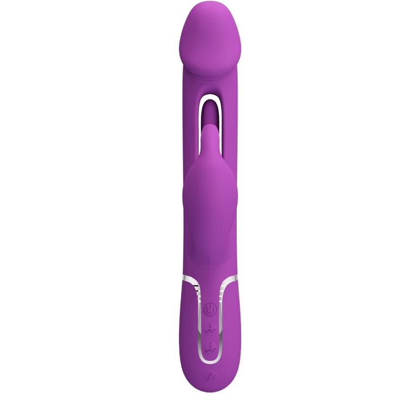 Vibromasseur Rabbit Kampas 3-en-1 Languette Oscillante Rechargeable - Pretty Love