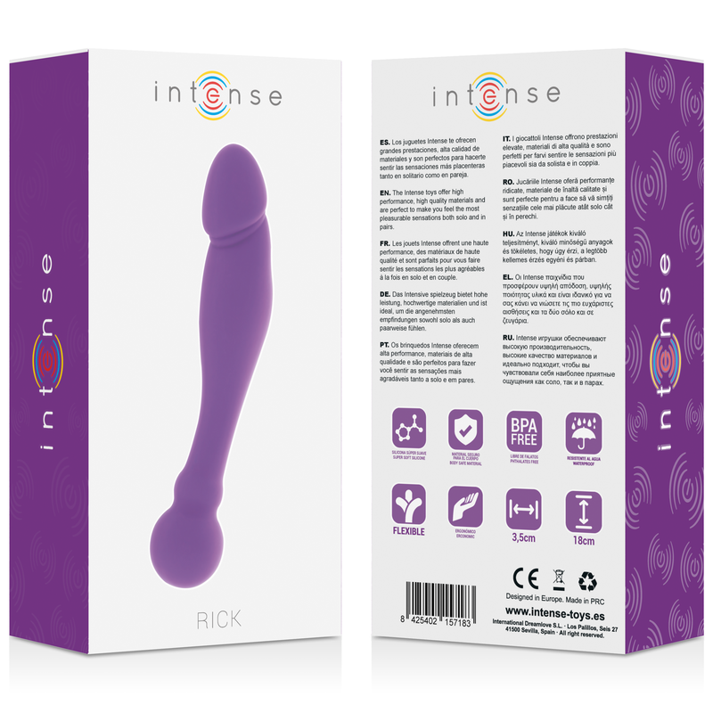 Vibromasseur Rabbit Rick Dual Silicone Double Stimulation - Intense