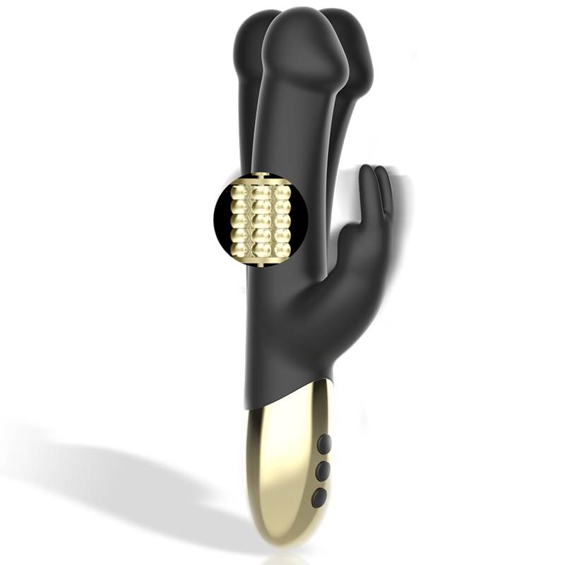 Vibromasseur Rabbit Rotatif Double Moteur 5 Rotations 10 Vibrations - Ibiza Technology