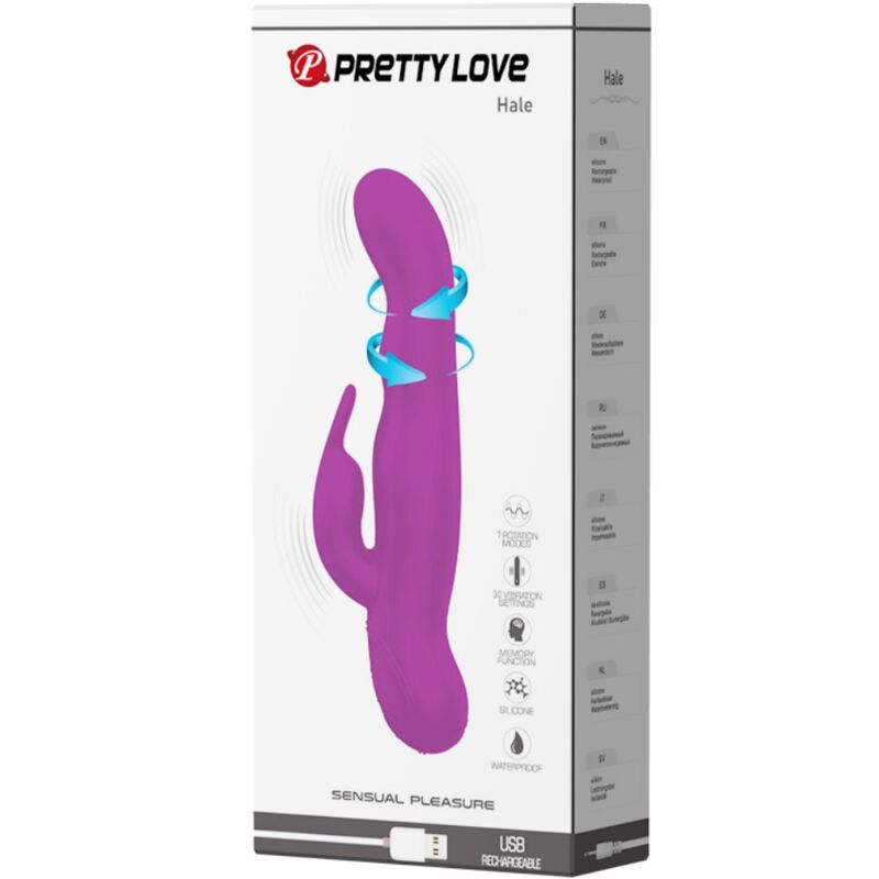 Vibromasseur Rotatif Hale 7 Rotations 30 Vibrations Submersible - Pretty Love