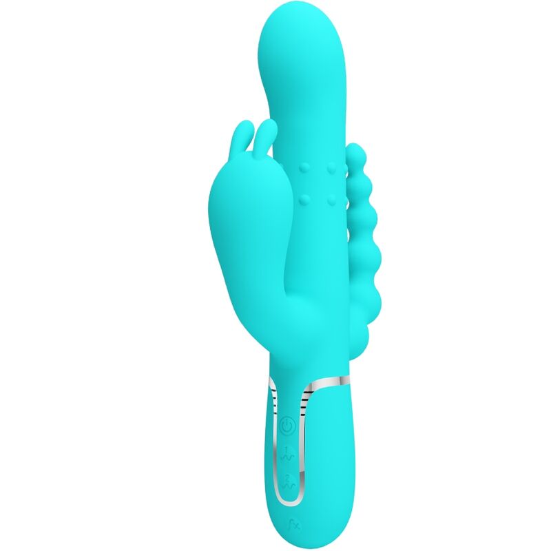 Vibromasseur Triple Cammy 4 en 1 Vaginal Clitoridien Anal - Pretty Love