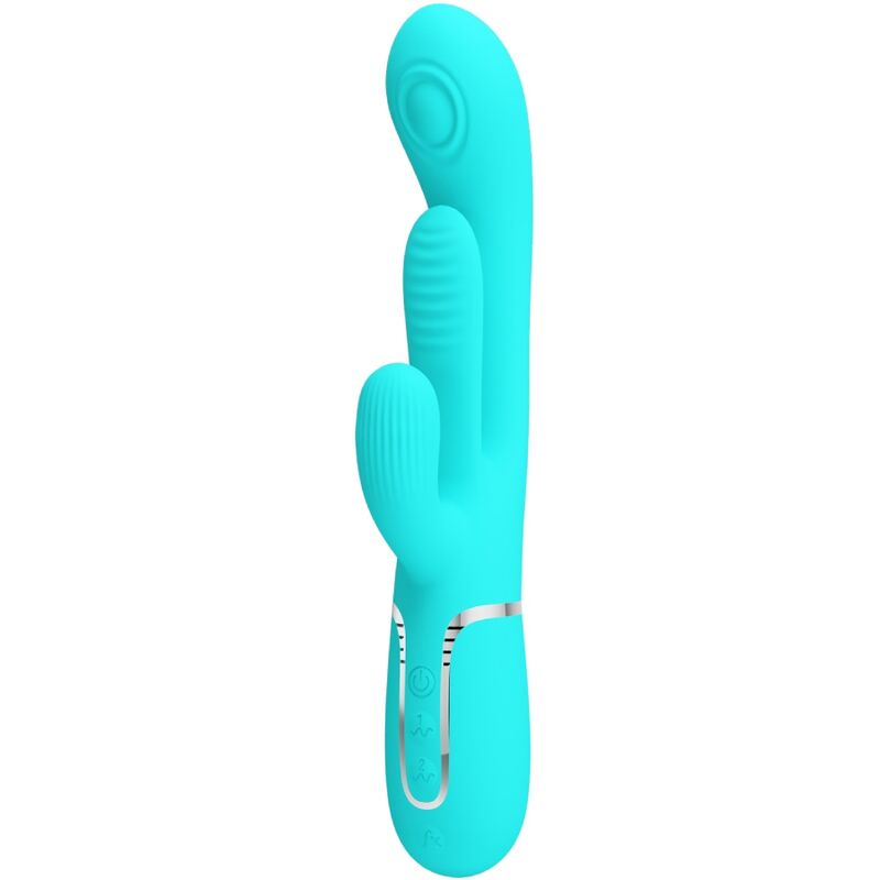 Vibromasseur Triple Rabbit Shania Langue Stimulante - Silicone - Pretty Love