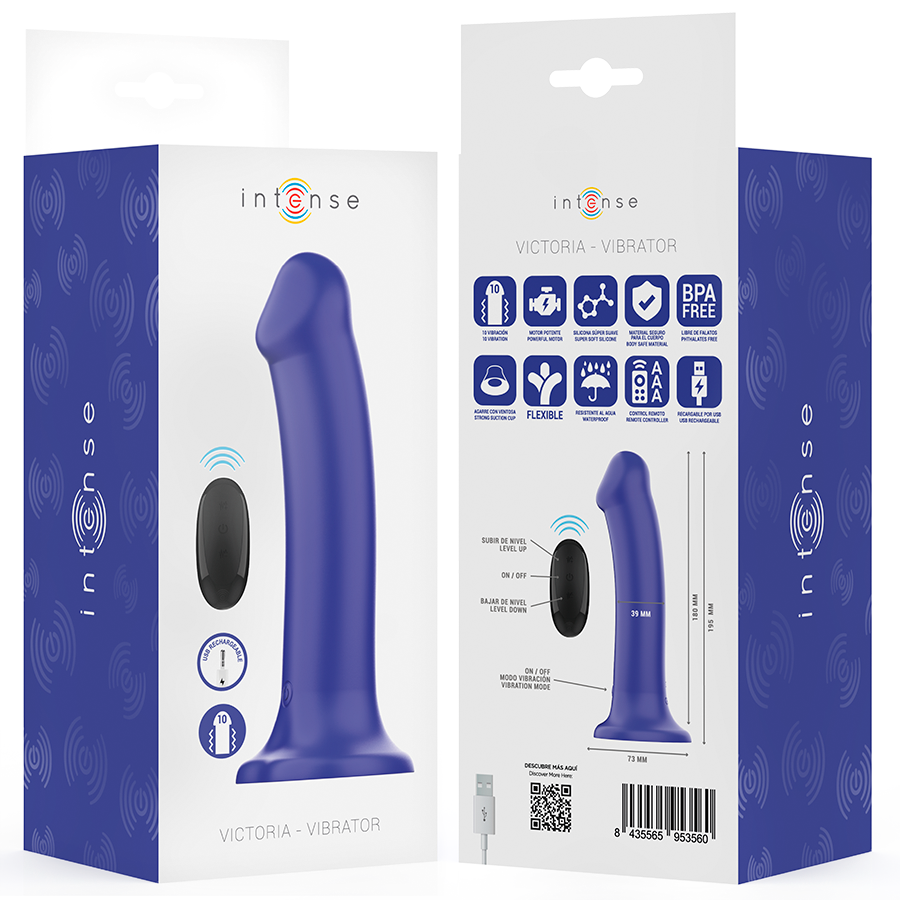 Vibromasseur Ventouse Victoria 10 Vibrations Télécommandé Rechargeable - Intense