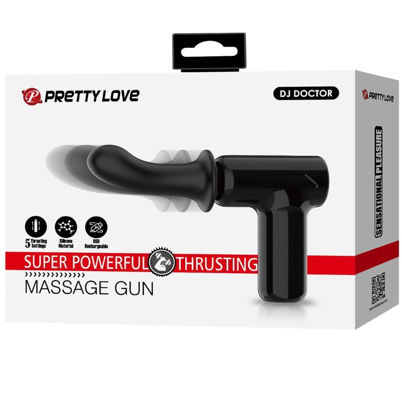 Vibromasseur Wand DJ Doctor 5 Réglages de Poussée USB-C - Pretty Love