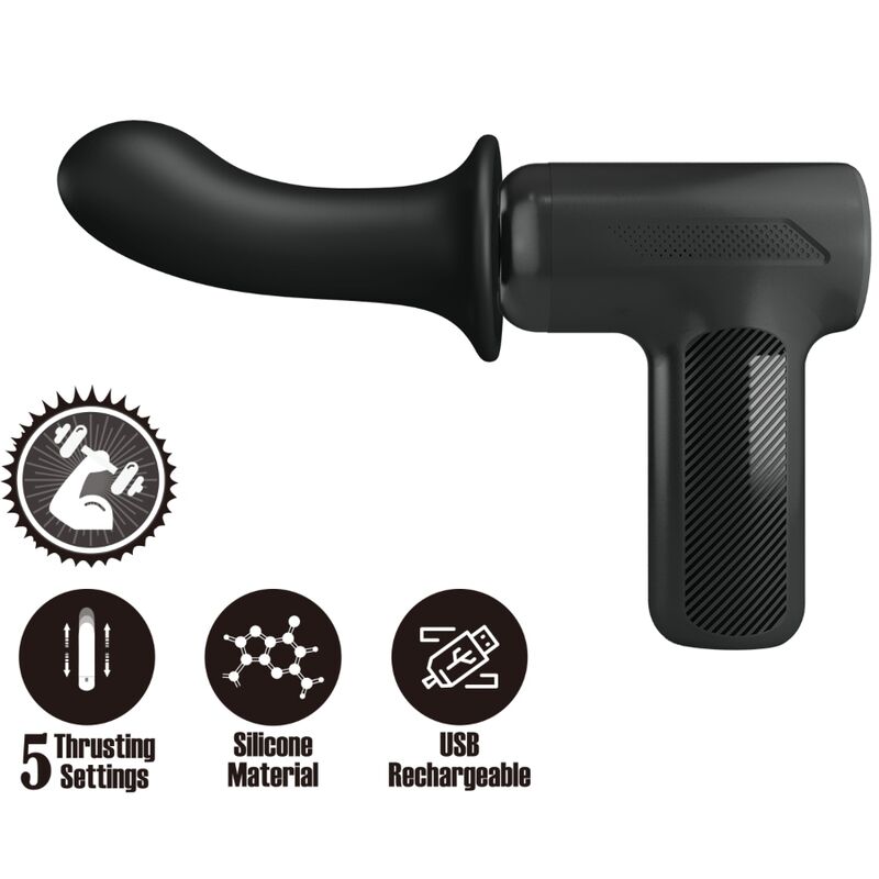 Vibromasseur Wand DJ Doctor 5 Réglages de Poussée USB-C - Pretty Love