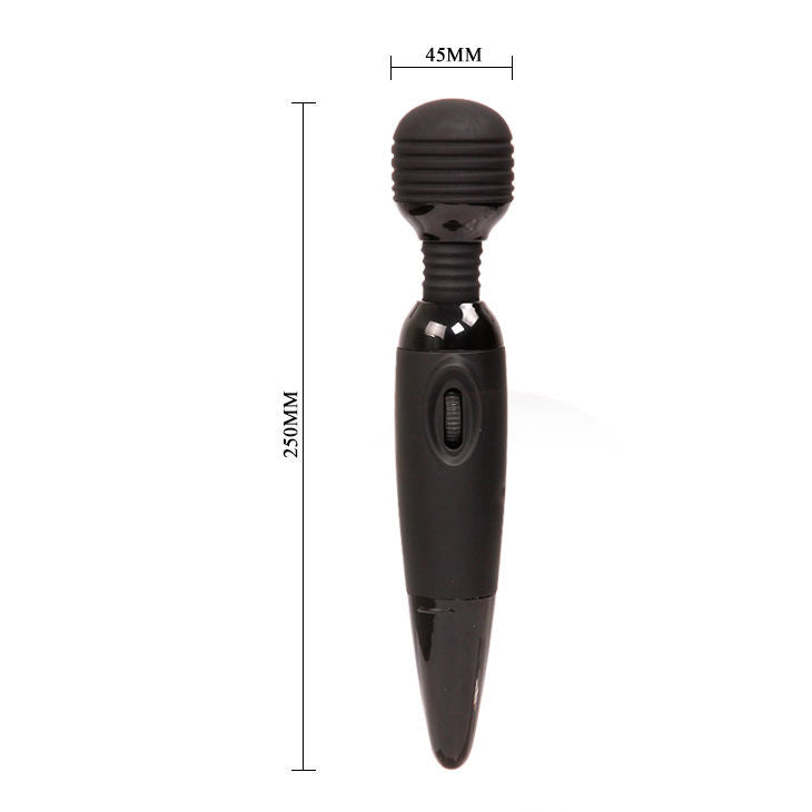 Vibromasseur Wand Power Compact Tête Flexible Striée Puissant - Baile