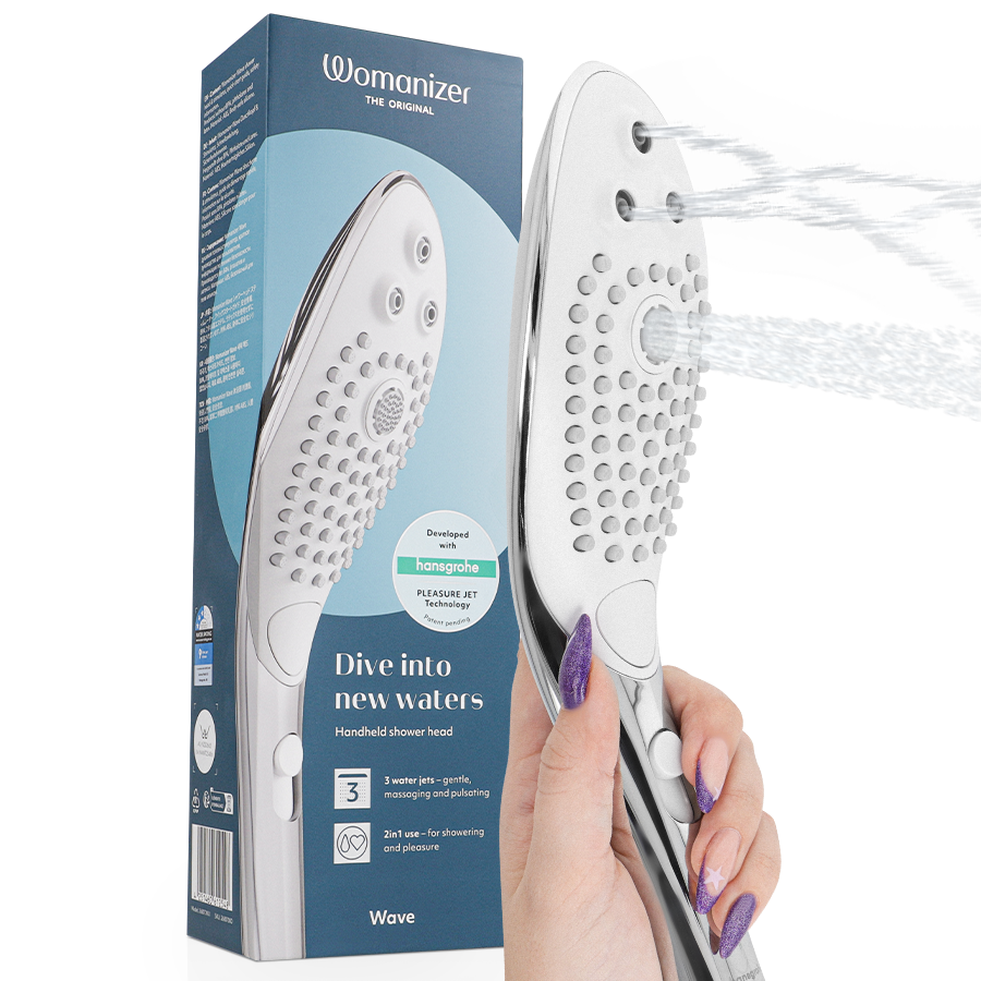 Womanizer Wave - Pommeau de Douche Stimulant Clitoridien  3 Modes Jets